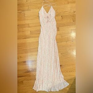 Floral Pink Maxi Dress